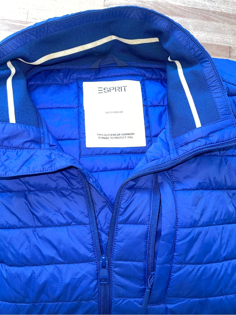 Esprit Women’s XL Blue Lightweight Packable Puffer Jacket - Picture 2 of 12